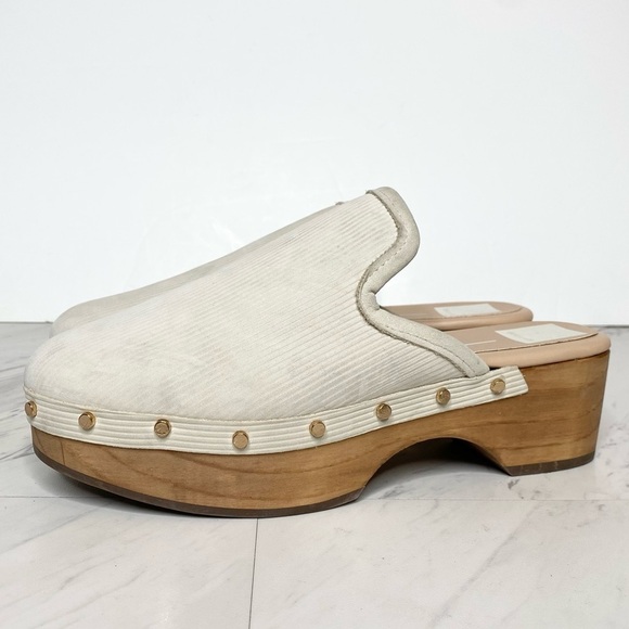 Dolce Vita Closen Bone Ribbed Clog 7 - Picture 1 of 16